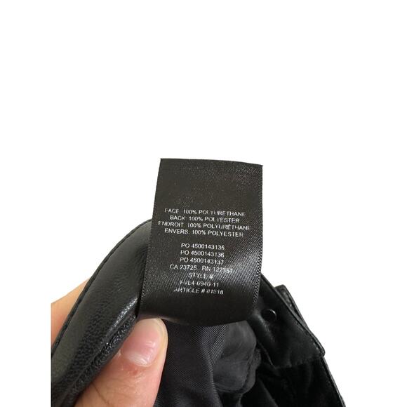 Aritzia Wilfred High-waisted Vegan Leather Pants in Black size 10‎ #FVL6940-11 - Picture 4 of 5